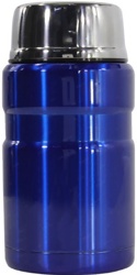 THERMOS King Food Jar <SK3020-BL> Термос (0.71л, 9/12ч,  сталь, складная ложка)  <172572> - фото