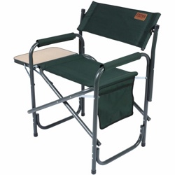 Кресло Camping World Mister (с боковым откидным столиком, цвет зеленый,  нагрузка 130кг, вес 3,75) - фото
