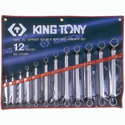 KING TONY Набор накидных ключей, 6-32 мм, 12 предметов KING TONY 1712MR - фото