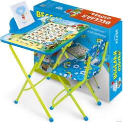 Комплект мебели с детским столом Ника КУ2/ВА Веселая азбука - фото