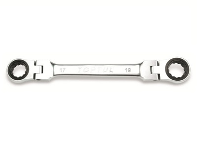 Ключ накидной 16х18мм с поворотными трещотками TOPTUL (AOAE1618)