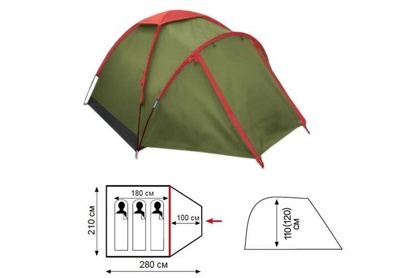Палатка Tramp Lite Fly 3 TLT-003