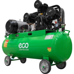 Компрессор ECO AE-1005-2 (580 л/мин, 8 атм, ременной, масляный, ресив. 100 л, 380 В, 3.00 кВт) - фото