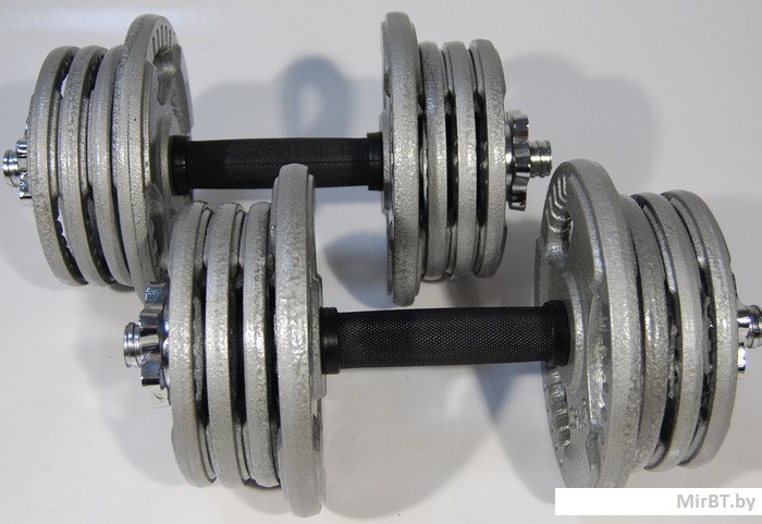Набор гантелей металлические Хаммертон Atlas Sport 2x14 кг