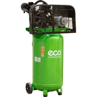 Компрессор ECO AE-1005-B2 (380 л/мин, 8 атм, ременной, масляный, вертикальный ресив. 100 л, 220 В, 2.20 кВт) - фото