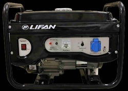 LIFAN 2500 (2GF-3, 220В, 2/2,2 кВт, 4-х тактный, бензиновый, одноцилиндровый, с воздушным  охлаждением, 6,5 л.с., объем 196см?, ручной запуск, 45 кг) - фото