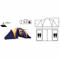 Палатка ACAMPER SONATA 4-местная 3000 мм/ст - фото