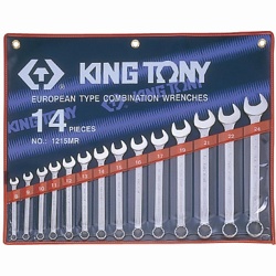 KING TONY Набор комбинированных ключей, 10-32 мм, 14 предметов KING TONY 1214MR - фото