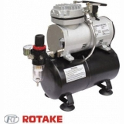 Миникомпрессор безмасляный (ресивер 3л, производительность 23л/мин, рабочее давление 3-4bar) Rotake RT-089