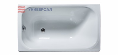Ванна чугунная Универсал Каприз-У 120x70 (1 сорт, с ножками)