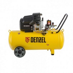 Воздушный компрессор DENZEL DKV2200/100,Х-PRO 2.2 кВт, 400 л/мин, 100л 58079 - фото
