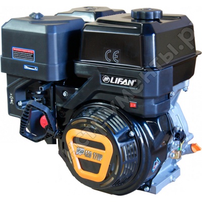 Двигатель бензиновый LIFAN KP420 3А (190F-T 3А) (17 л.с., 4-хтактный, одноцилиндровый, с воздушным охлаждением, вал 25 мм, объем 420см?, ручной стартер, катушка 3А, вес 34 кг)