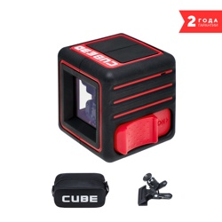 Лазерный уровень ADA CUBE 3D Home Edition (лазерный уровень, батарея, крепление универсальное-зажим, инструкция, мягкая сумка) - фото