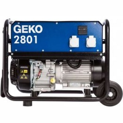 Бензиновый электрогенератор GEKO 2801 E-A/SHBA  *в комплекте шасси с раскладными ручками