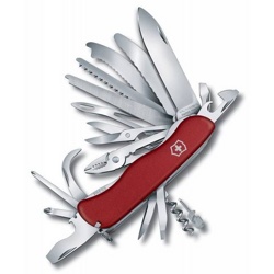 Нож перочинный Victorinox WORK CHAMP XL (0.8564.XL) 111мм 31функций красный - фото