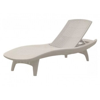 Шезлонг лежак KETER Sun Lounger Pacific, белый