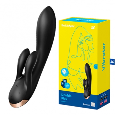 Смарт-вибратор Satisfyer Double Flex черный