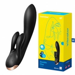 Смарт-вибратор Satisfyer Double Flex черный - фото