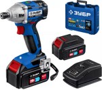 Бесщеточный винтоверт ЗУБР Профессионал 20В 2 АКБ 4Ач GVB-250-42 - фото