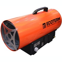 Нагреватель воздуха газ. Ecoterm GHD-30T прям., 30 кВт, термостат, переносной - фото