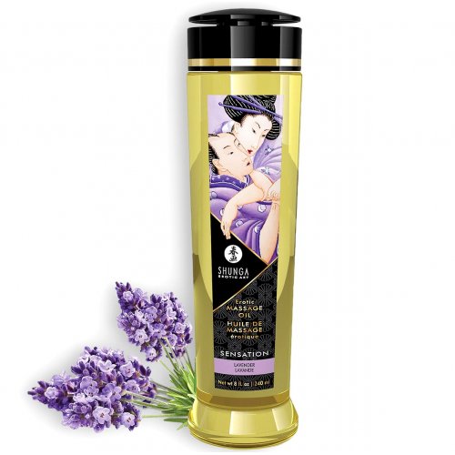 Массажное масло Shunga Sensation Lavender 240 мл - фото