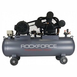 Rock FORCE RF-365-100 Компрессор 3-х поршневой масляный с ременным приводом (380В,5.5кВт,1000 об/мин,ресивер 135л, 8бар, 904л/м,85дБ) - фото