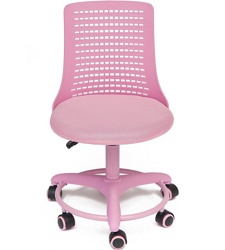 Кресло Tetchair Kiddy ткань (сетка), пластик, розовый - фото