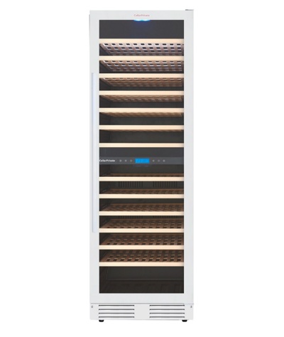 Винный шкаф CellarPrivate двухзонный на 163 бутылки белый CP165-2TW Винный шкаф CellarPrivate двухзонный на 163 бутылки белый CP165-2TW