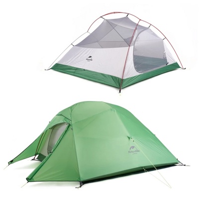 Палатка 3-местная Naturehike сверхлегкая + коврик Сloud up NH18T030-T, 20D , зеленый Палатка 3-местная Naturehike сверхлегкая + коврик Сloud up NH18T030-T, 20D , зеленый