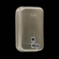 Дозатор для мыла, нерж, матовый (1000 мл) Puff-8615M - фото