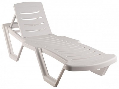 Шезлонг Ellastik Plast Элластик 187x63.5x32 (белый) Шезлонг Ellastik Plast Элластик 187x63.5x32 (белый)