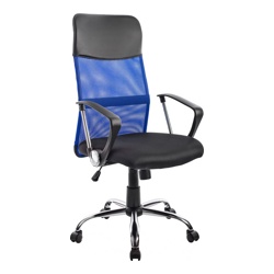 Кресло офисное Mio Tesoro Монте AF-C9767 (черный/синий) - фото