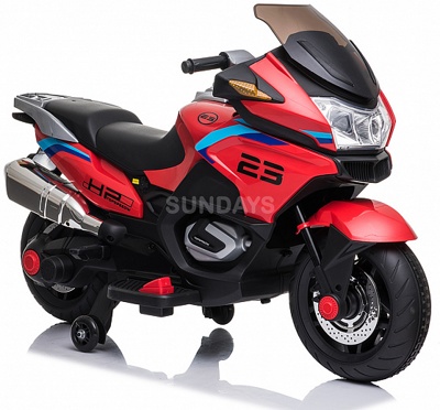 Детский мотоцикл Sundays Suzuki BJ609, цвет красный - фото
