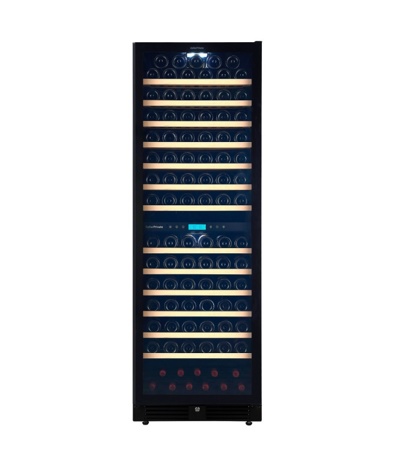 Винный шкаф CellarPrivate двухзонный на 163 бутылки черный, скрытая ручка CP165-2TBH Винный шкаф CellarPrivate двухзонный на 163 бутылки черный, скрытая ручка CP165-2TBH