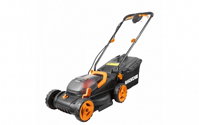 Аккумуляторная газонокосилка WORX 40В, 2х2.5 Ач, двойное ЗУ 2x2A WG779E