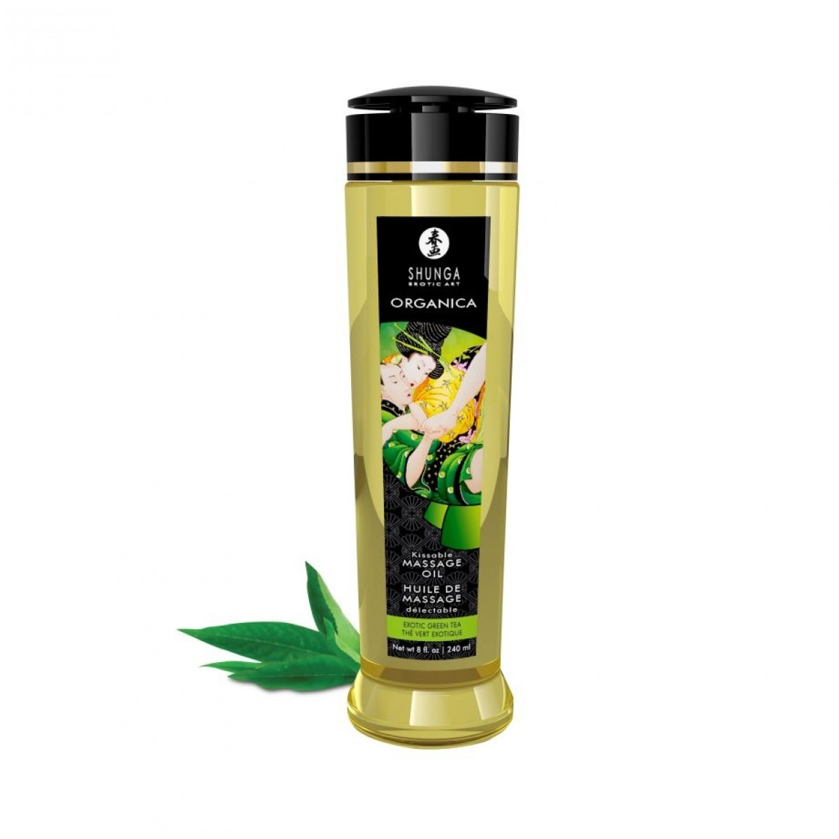 Массажное масло Shunga Organic Green Tea 240 мл - фото