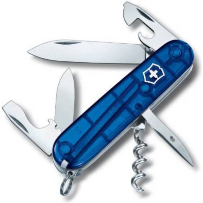 Нож перочинный Victorinox Spartan 1.3603.T2 91мм 12 функций полупрозрачный синий