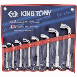KING TONY Набор торцевых L-образных ключей, 8-19 мм, 8 предметов KING TONY 1808MR - фото