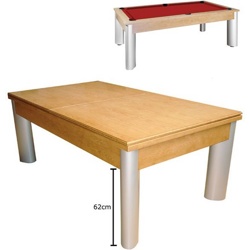 Бильярдный стол для пула «Toledo» 7 ф (дуб) со столешницей, в комплекте аксессуары, плита 19mm 1 pc + сукно - фото