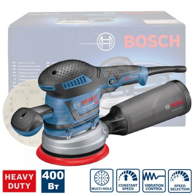 Эксцентриковая шлифмашина BOSCH GEX 40-150 в кор. 060137B202 Эксцентриковая шлифмашина BOSCH GEX 40-150 в кор. 060137B202
