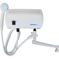 Проточный водонагреватель ATMOR BASIC 5000 5кВт душ+кран - фото