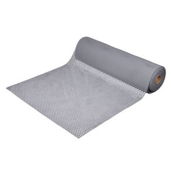 Противоскользящий коврик ПВХ Vortex Шашки 4,5 мм 0,9х10 м серый 24071 - фото