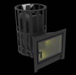 Печь-КАМИН чугунная для бани 