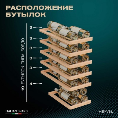Винный шкаф Meyvel MV19BIG-KBT1