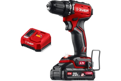 Бесщеточная дрель-шуруповерт ЗУБР 20 В, 45 Н·м, 1 АКБ LMS (2 А·ч), (ДБ-45-21)