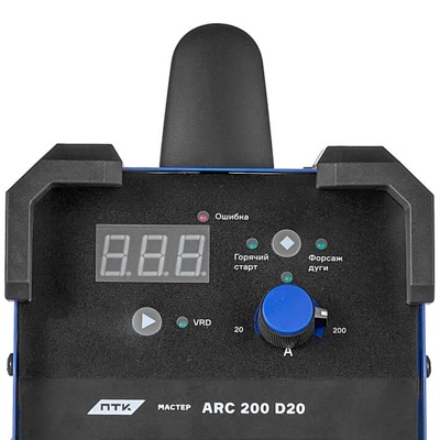 Сварочный инвертор ПТК МАСТЕР ARC 200 D20 Сварочный инвертор ПТК МАСТЕР ARC 200 D20
