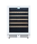 Винный шкаф CellarPrivate встраиваемый, однокамерный на 51 бутылку белый, скрытая ручка CP051-1TWH - фото
