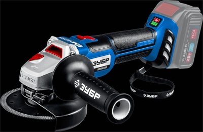 Бесщеточная УШМ ЗУБР Т7, 20 В, 125 мм, без АКБ, Профессионал (AB-125)