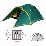 Туристическая палатка Tramp Stalker 2 - фото