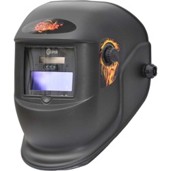Сварочная маска SKIPER 6000X-PRO LED подсветка, самозатемн.фильтр(1/1/1/2; 90х35мм;DIN 4/9/13, шлиф) - фото